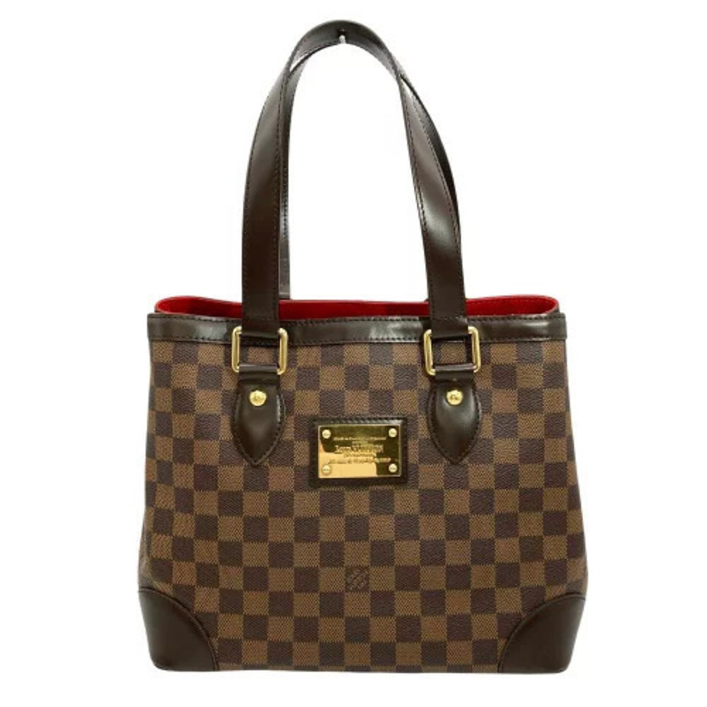 Louis Vuitton Hampstead Handbag Damier Ebene Brown